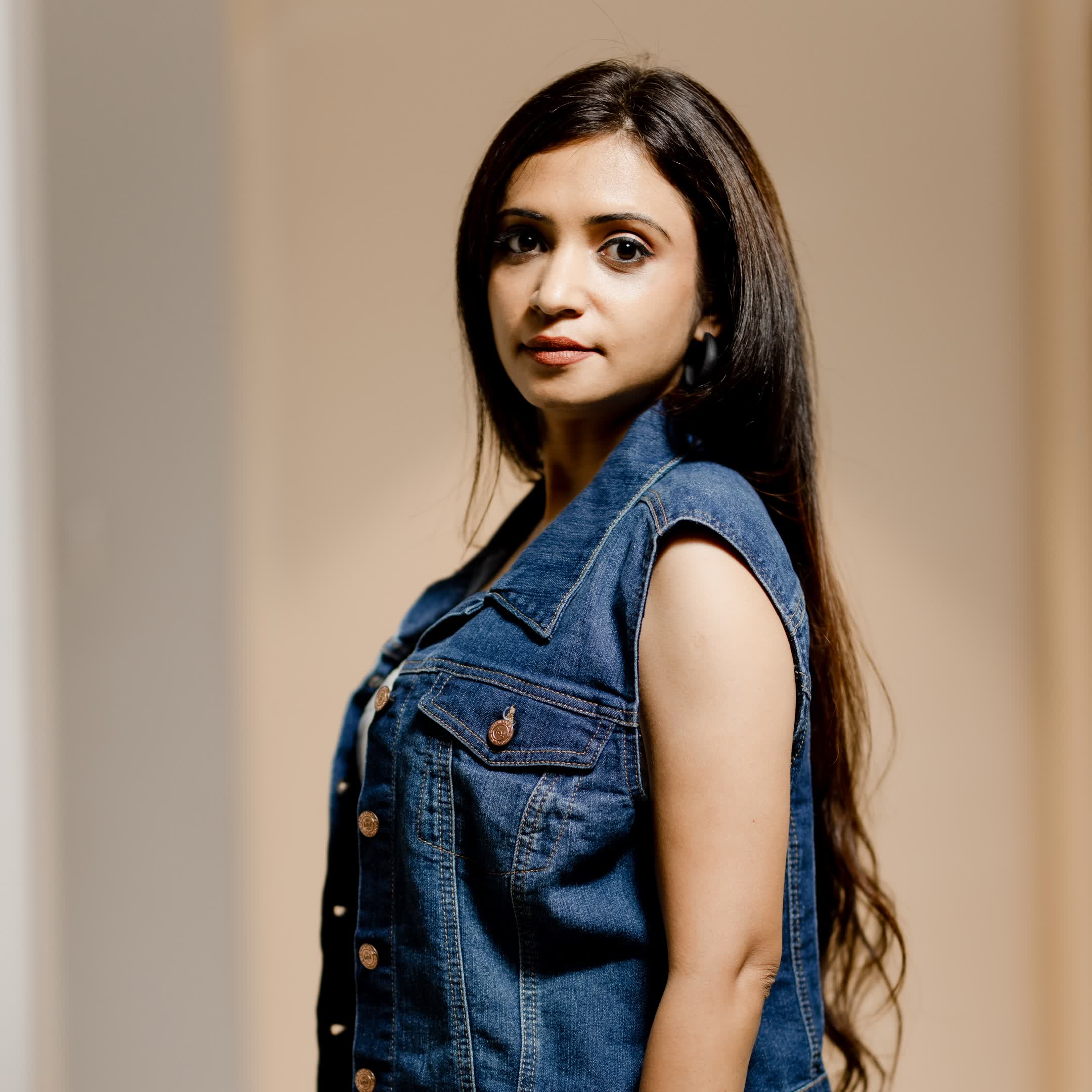 Dark Blue Short Denim Jacket