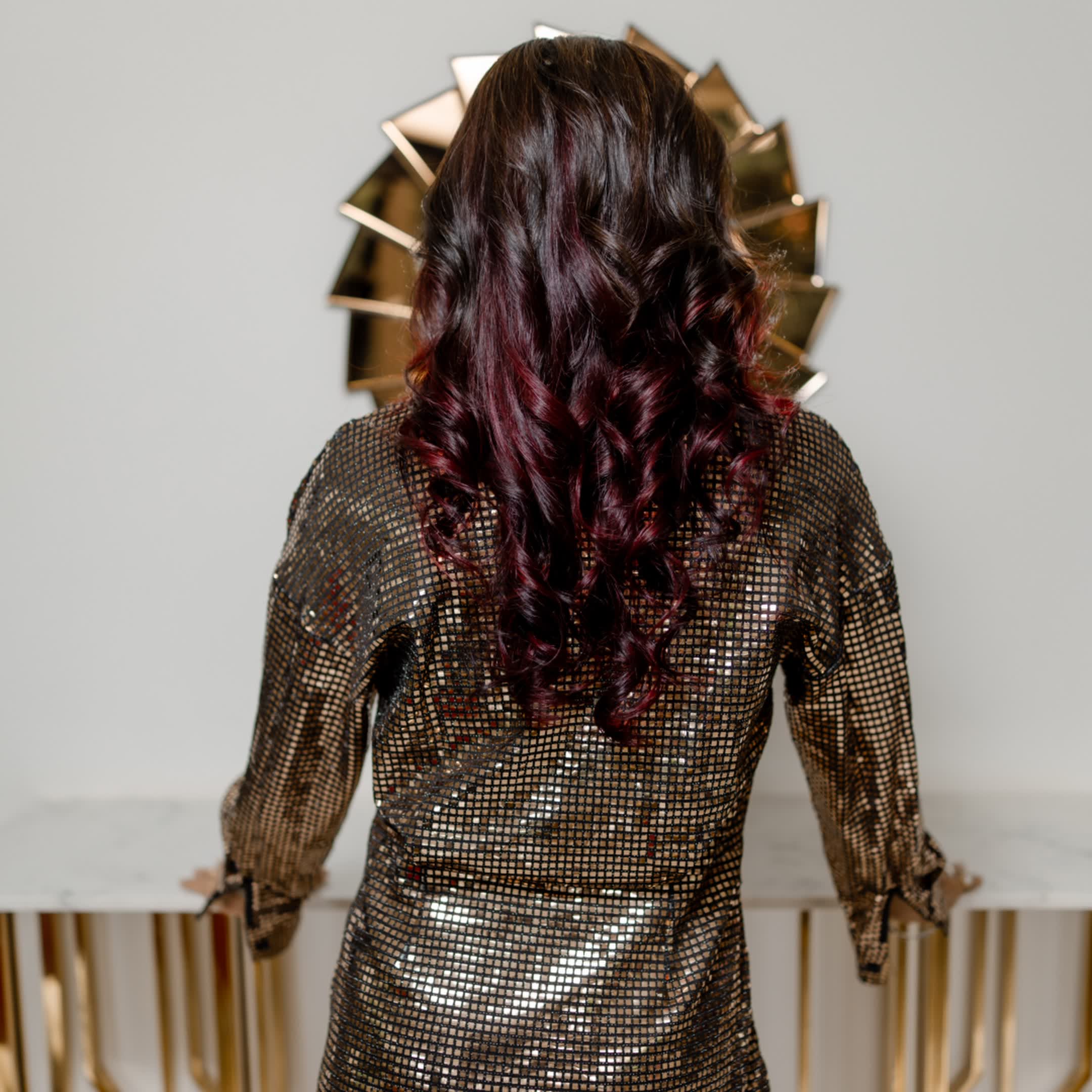 Shimmer Dress gold