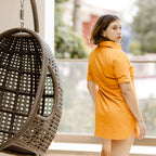 Tangerine Twist Cotton dress