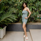 Denim tube dress