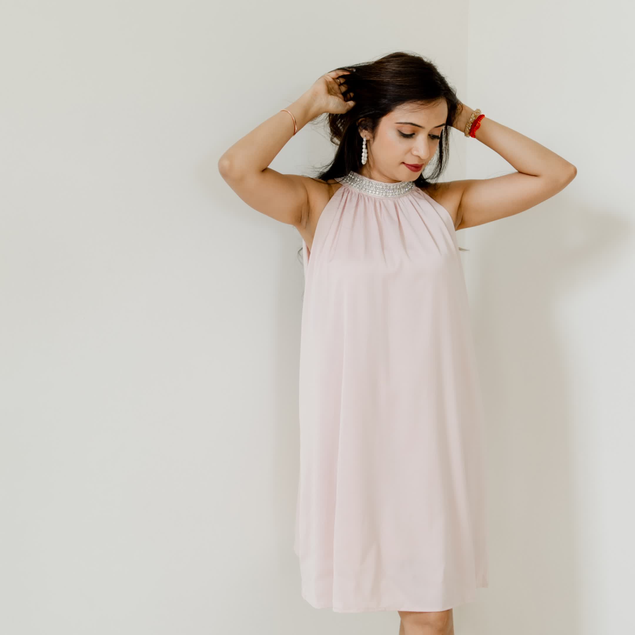 Powder Pink Semi Formal dress