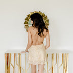 Sequence dress golden