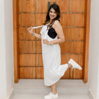 White corduroy dress