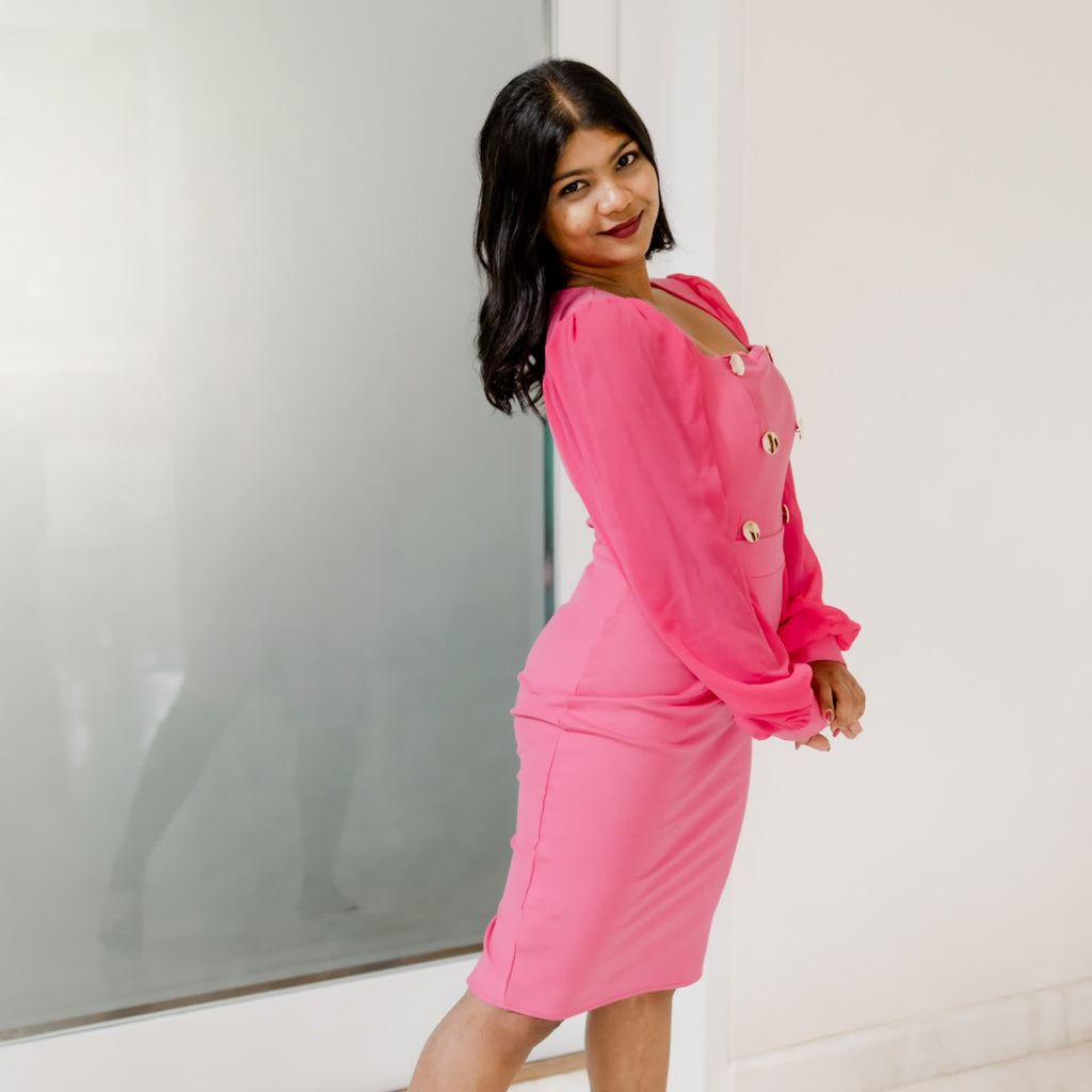 Pink formal dress