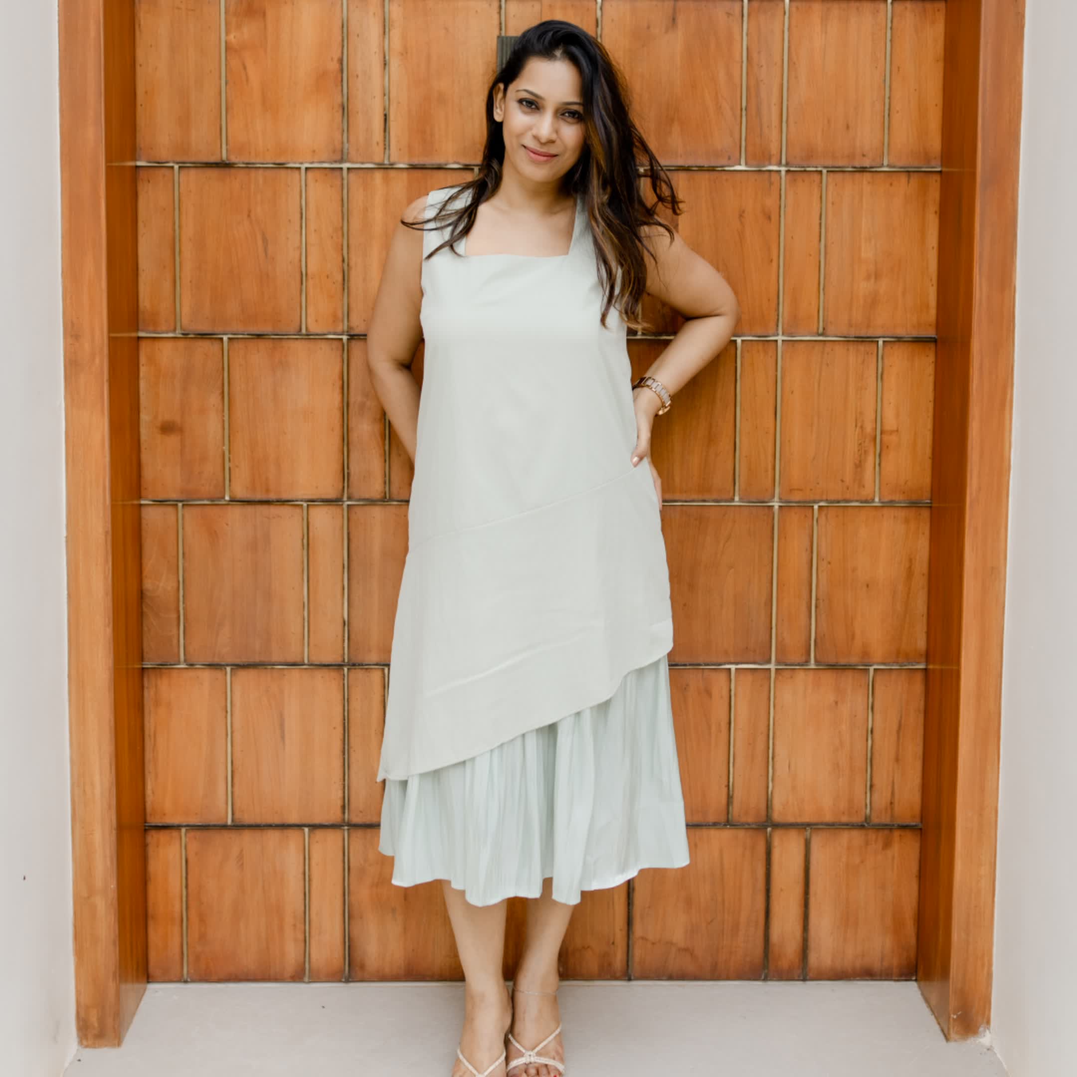 Olive Hour cotton dress