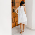 White Chiffon Formal dress