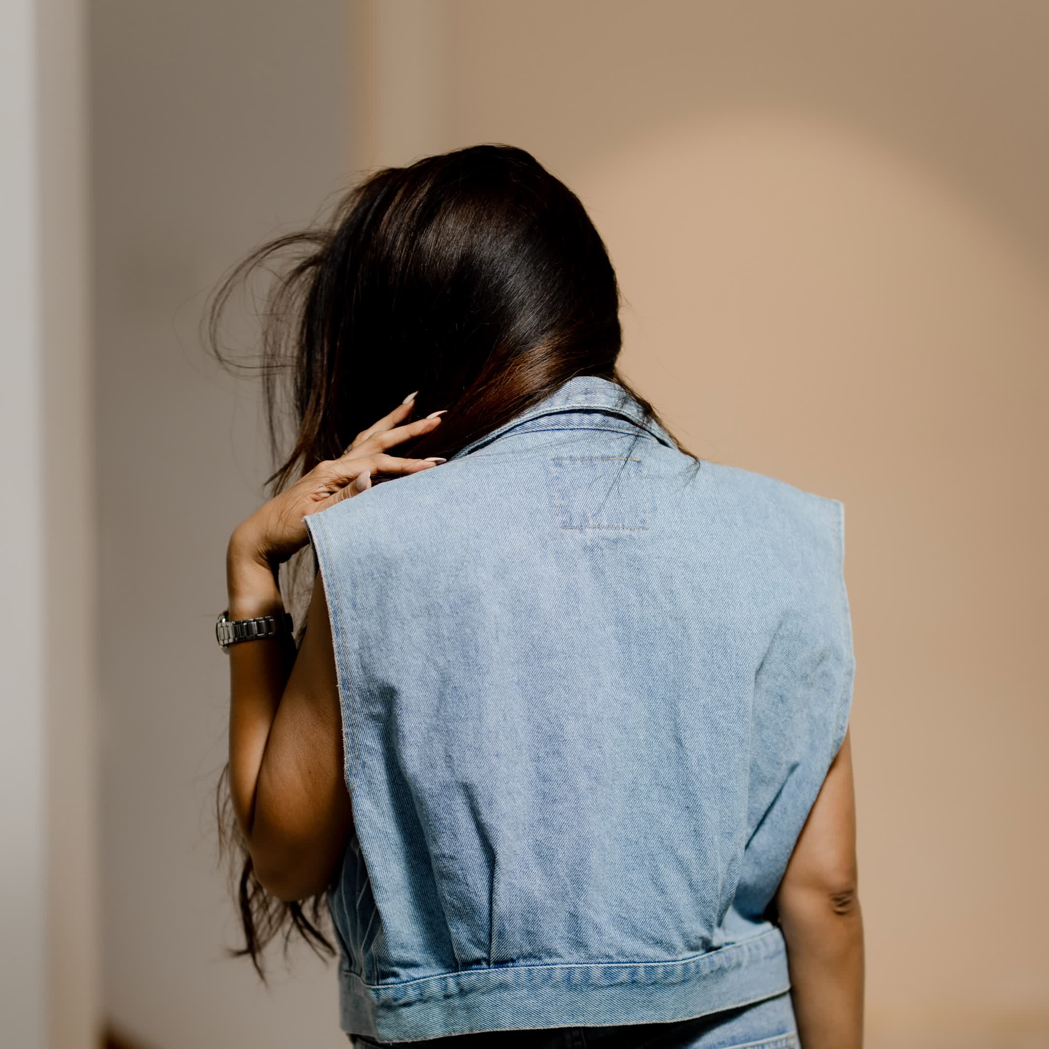 Denim Printed Jacket