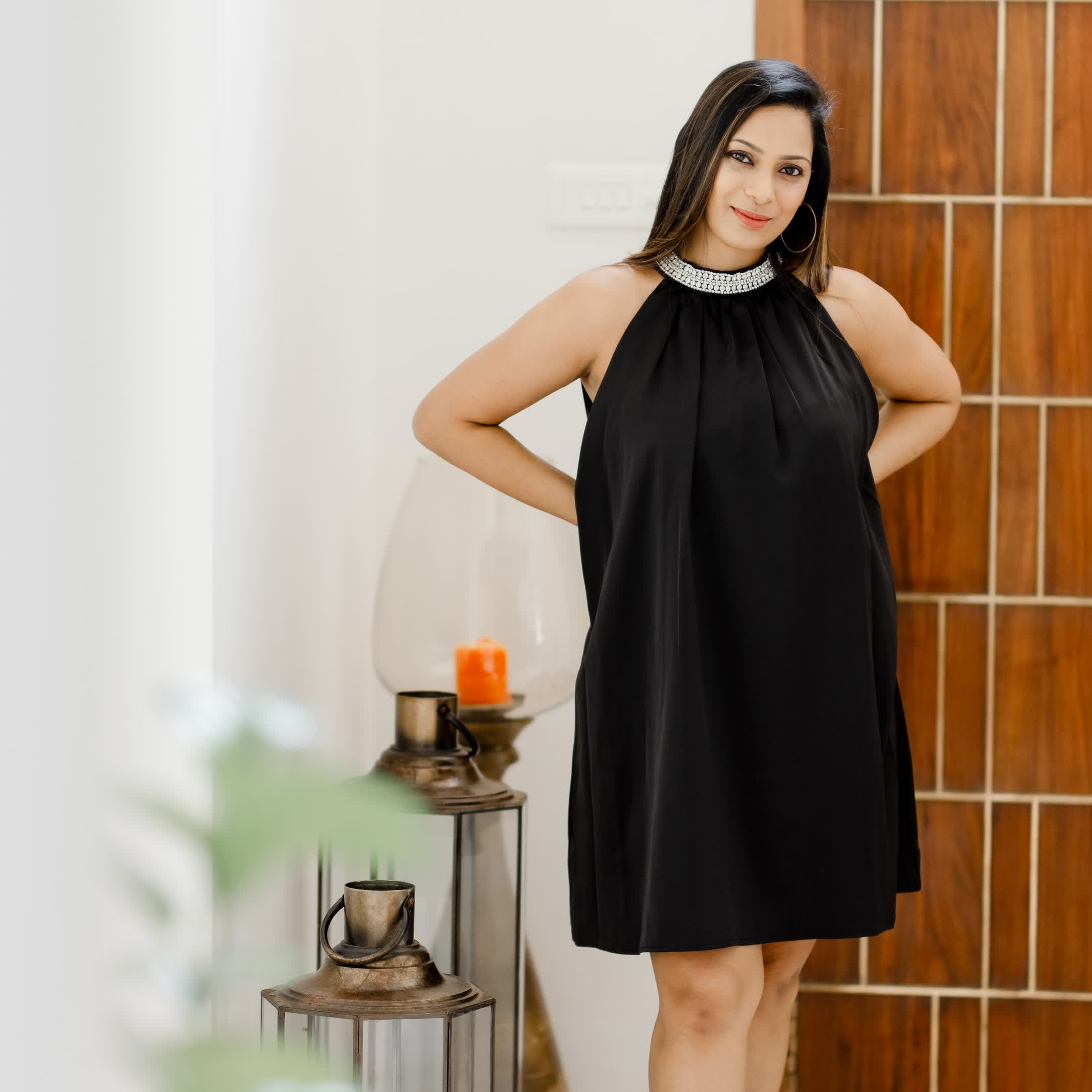 Black formal dress