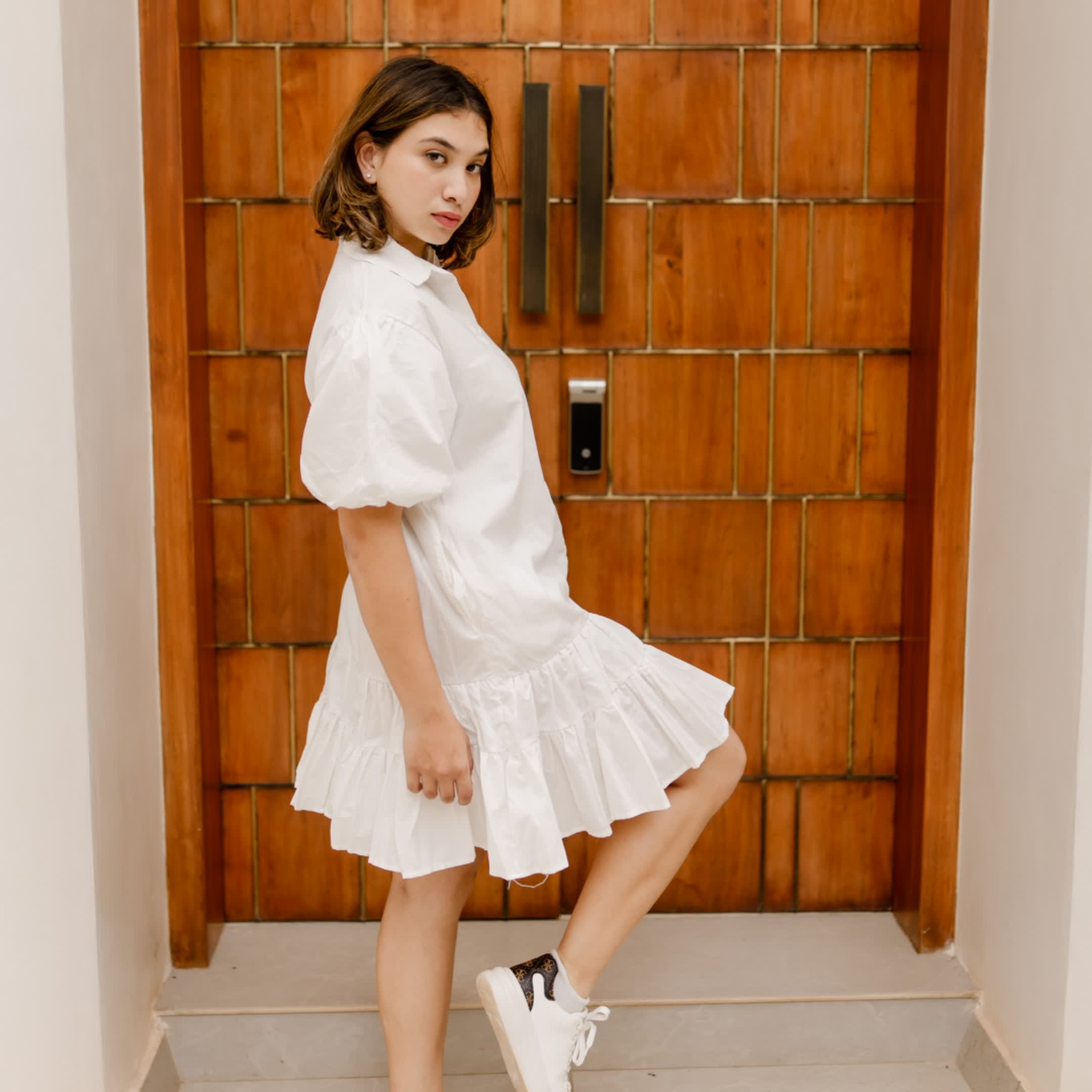 Luminous Layer Cotton dress