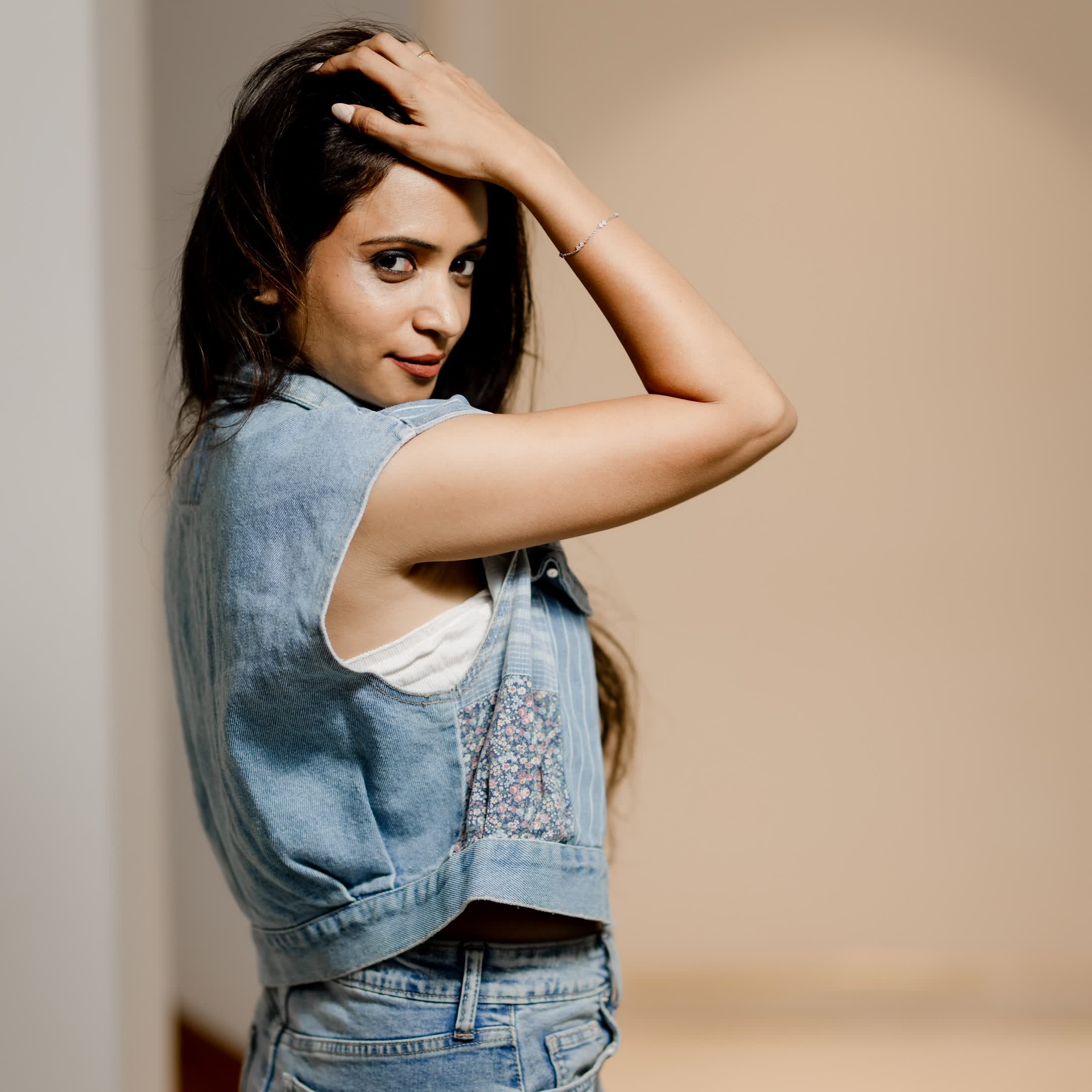 Denim Printed Jacket