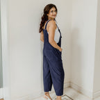 Midnight blue corduroy jumpsuit